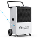 110-Liter Gewerbe-Entfeuchter mit Pumpe und Ablaufschlauch | MOISWELL Explorer DE90