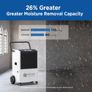 110L Commercial Dehumidifier with Pump and Drain Hose | MOISWELL Explorer UK90