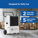 110L Commercial Dehumidifier with Pump and Drain Hose | MOISWELL Explorer UK90